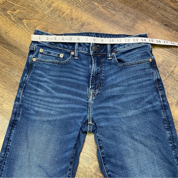 American Eagle Relaxed Straight Jeans Mens 29x34 (33) Blue Airflex+ Stretch - Picture 2 of 10